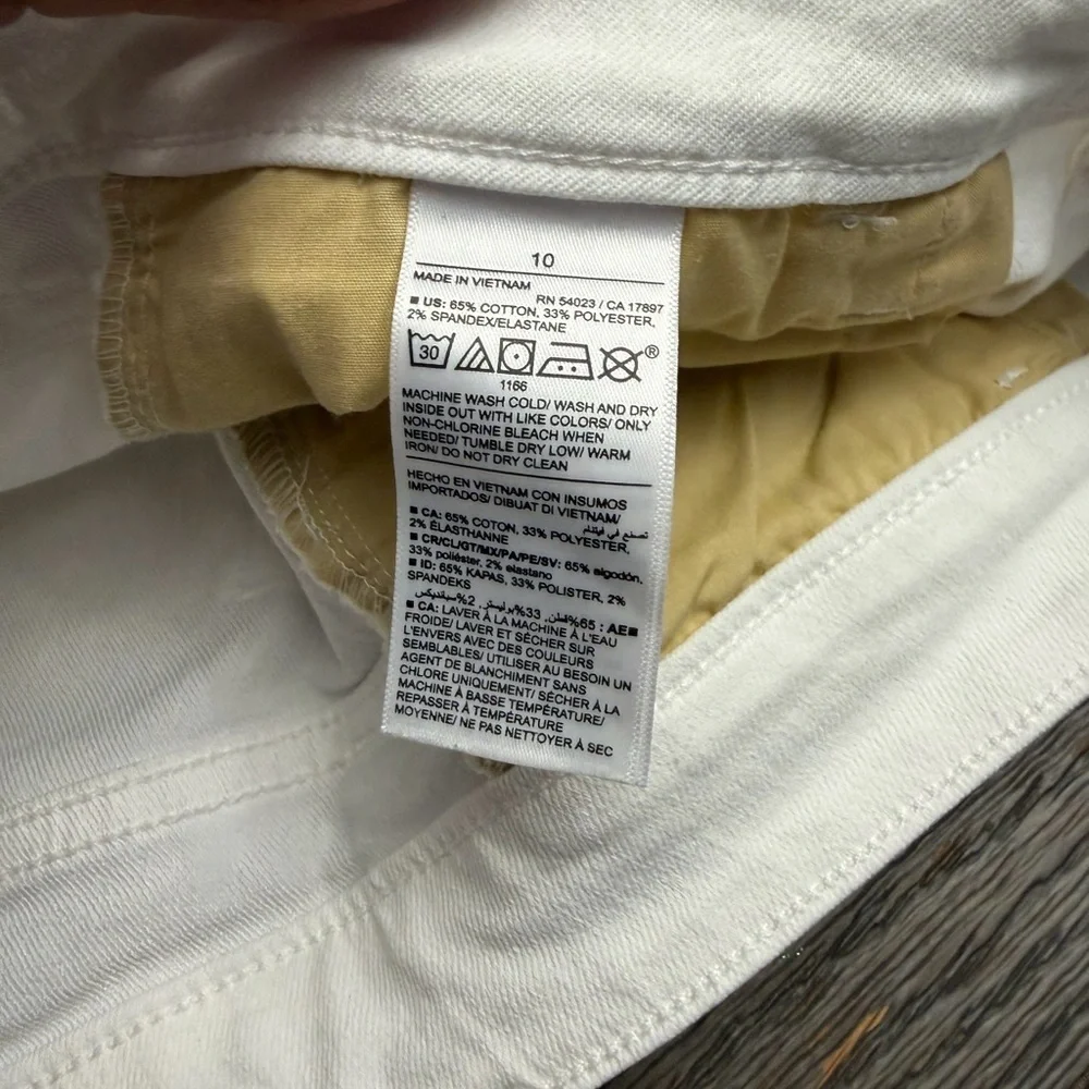 Old Navy 10 WOW Stright Hugh Rise Stretch White Pants Women Jeans
